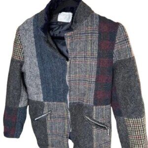Vintage International Scene (made in Russia) patchwork wool lined jacket